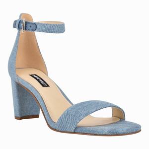 Nine West Pruce Ankle Strap Sandalen Met Hak LichtBlauw Nederland | SHG-029365